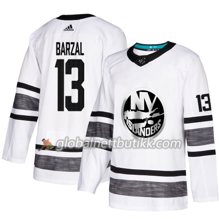 New York Islanders Hockeydrakt Mathew Barzal 13 Hvit 2019 NHL All-Star Adidas Authentic - Herre